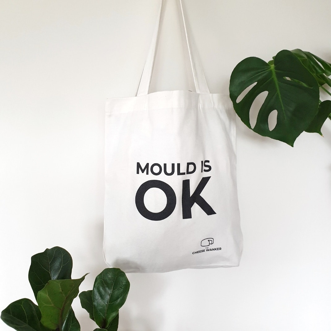 Mould is OK Market Bag Lifestyle Green Plants - White