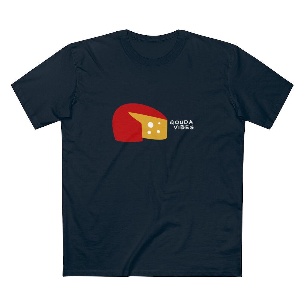 Gouda Vibes Cheese Therapy Unisex T-Shirt - Navy