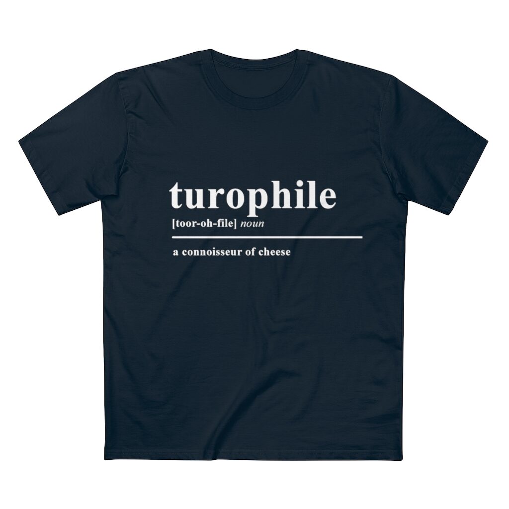 Turophile Cheese Lover Unisex T-Shirt - Navy
