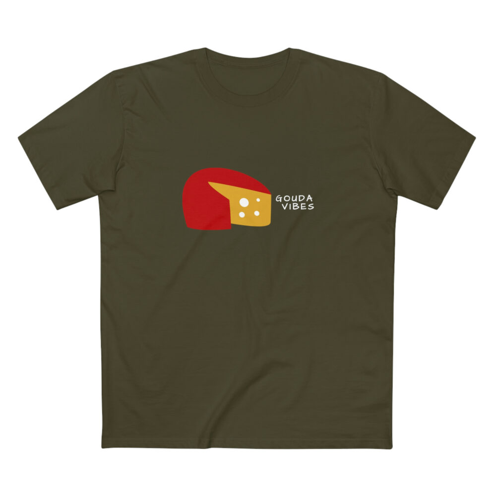 Gouda Vibes Cheese Therapy Unisex T-Shirt - Army