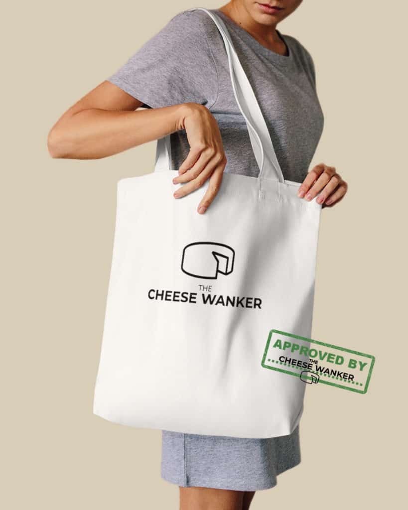 the cheese wanker market bag