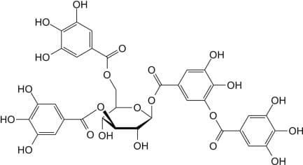 molecular structure of tannic acid