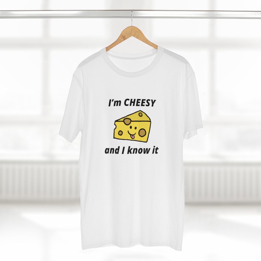 I'm Cheesy and I Know It Unisex T-Shirt Hanger - White