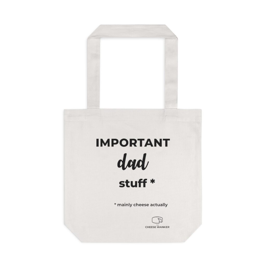 Important Dad Stuff Market Bag - White