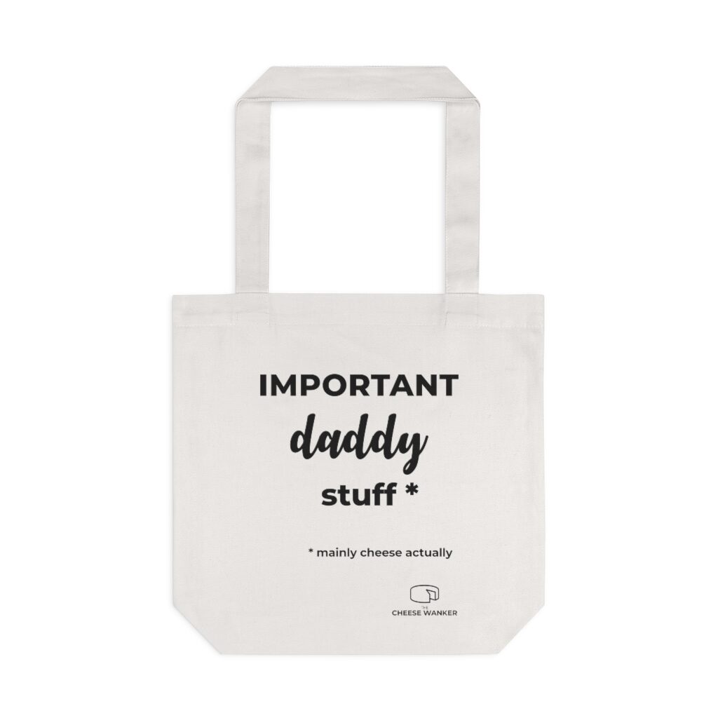 Important Daddy Stuff Market Bag - White
