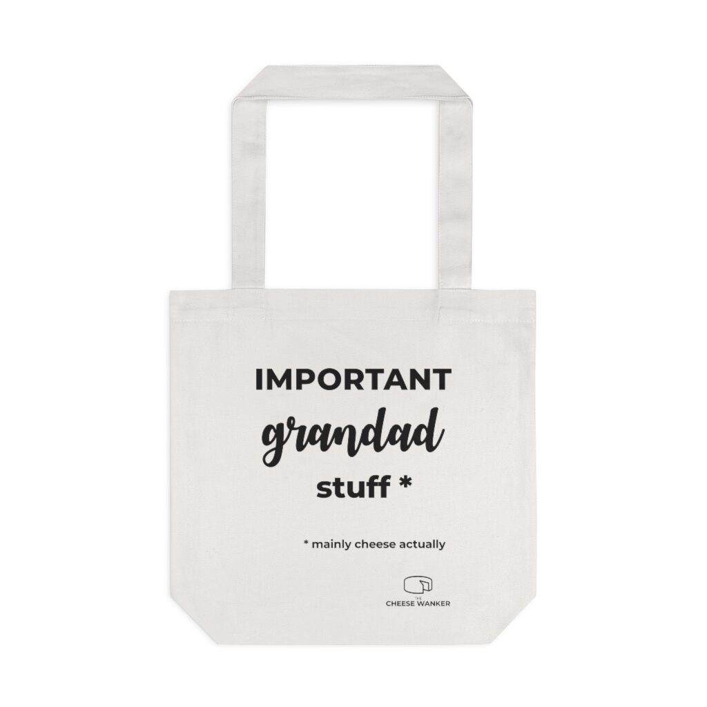 Important Grandad Stuff Market Bag - White