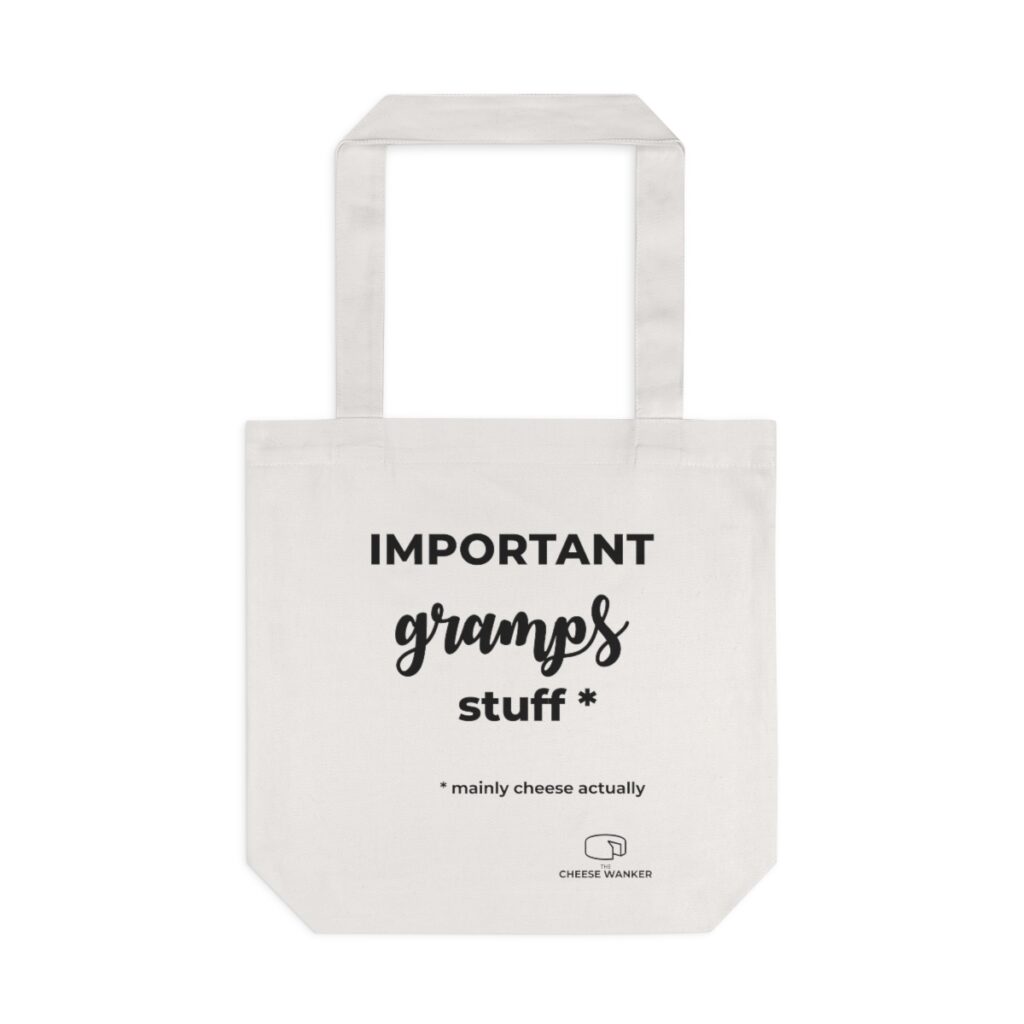 Important Gramps Stuff Market Bag - White