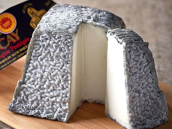 Pyramid shaped goats milk cheese called Valençay