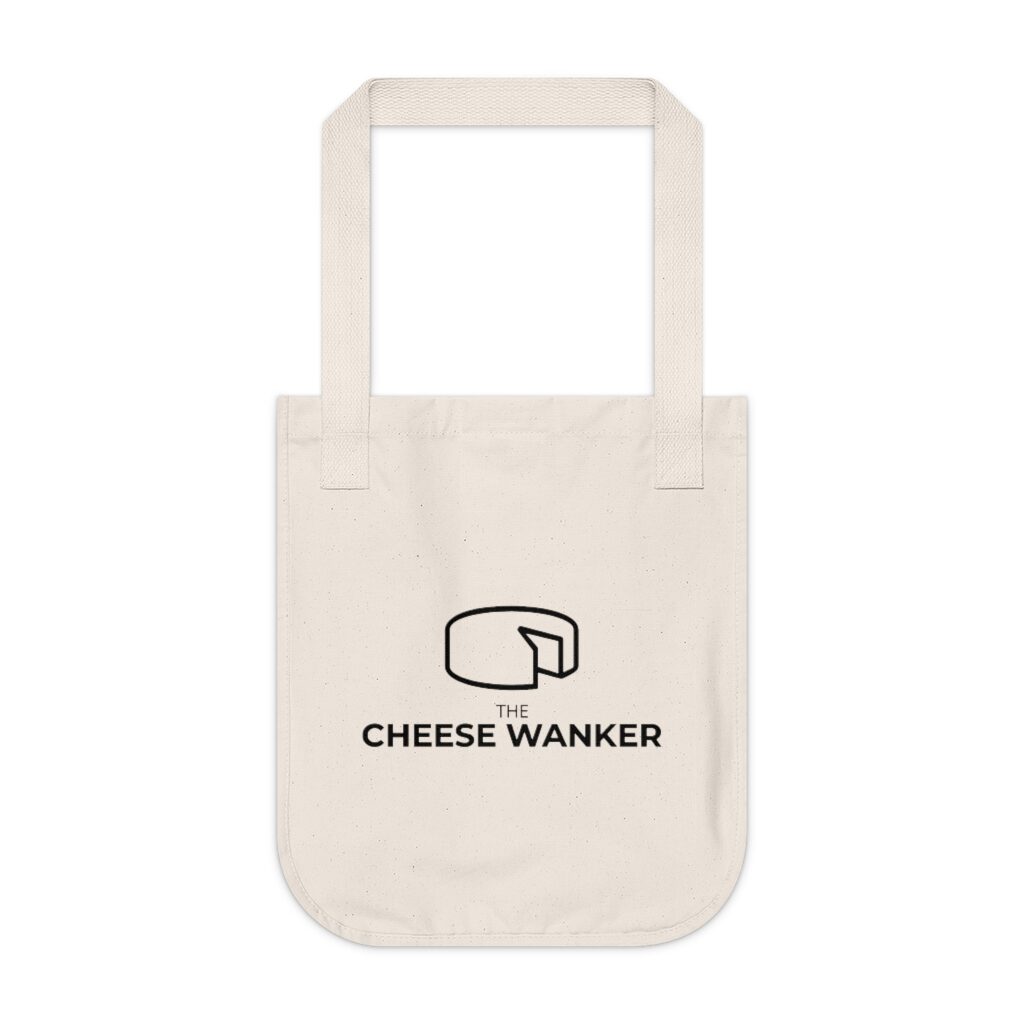 The Cheese Wanker Original Grocery Bag - Natural