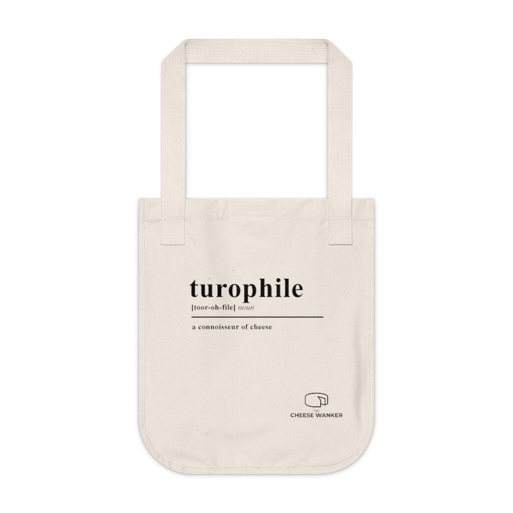 Turophile Cheese Lover Grocery Bag - Natural