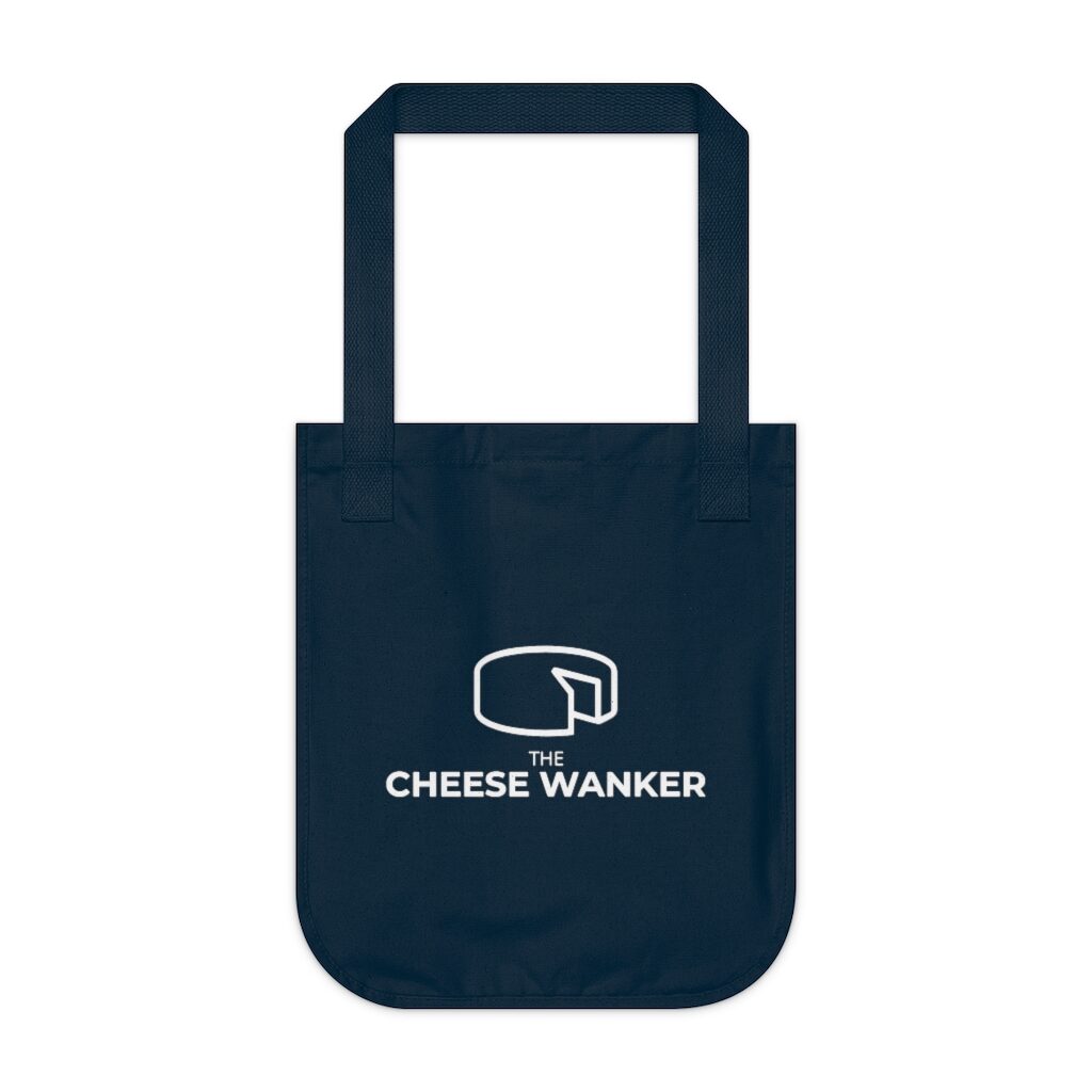 The Cheese Wanker Original Grocery Bag - Navy