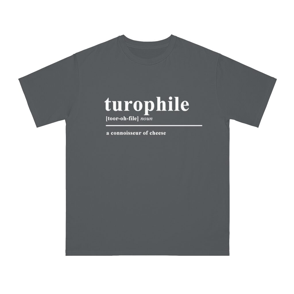 Turophile Cheese Lover Unisex Top - Charcoal