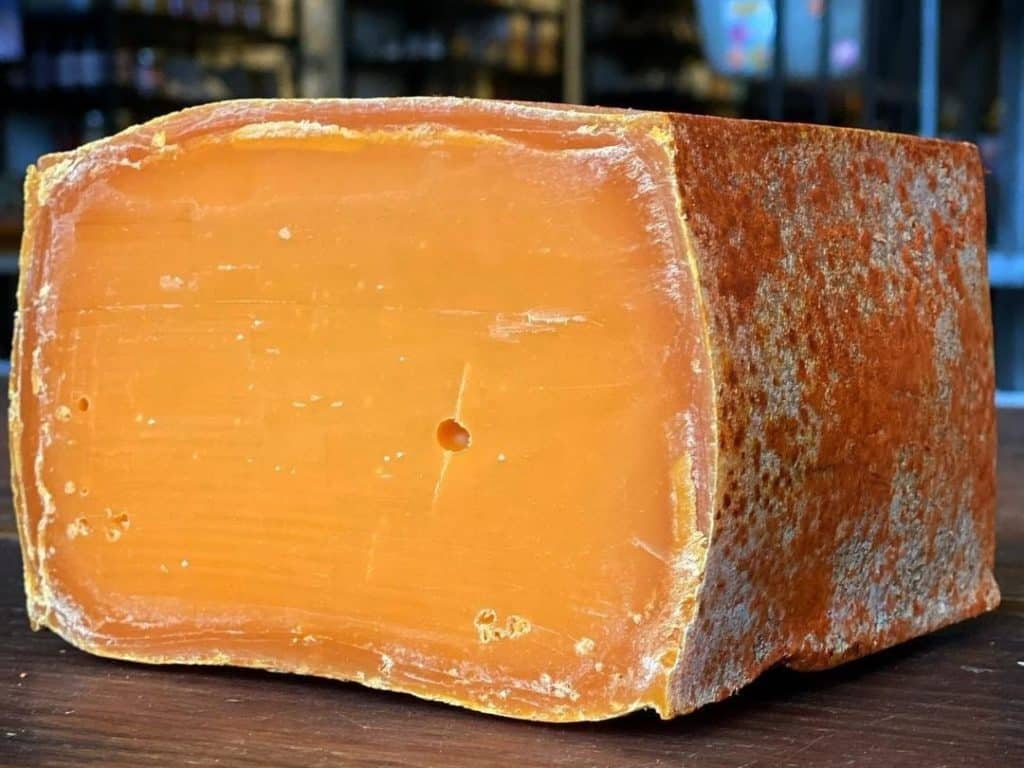 Brick shaped cheese Pavé du Nord
