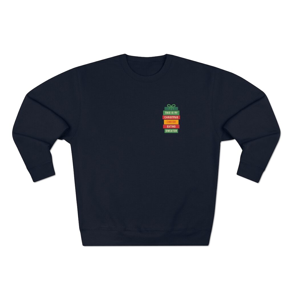 This is My Christmas Cheese Eating Sweater - Navy