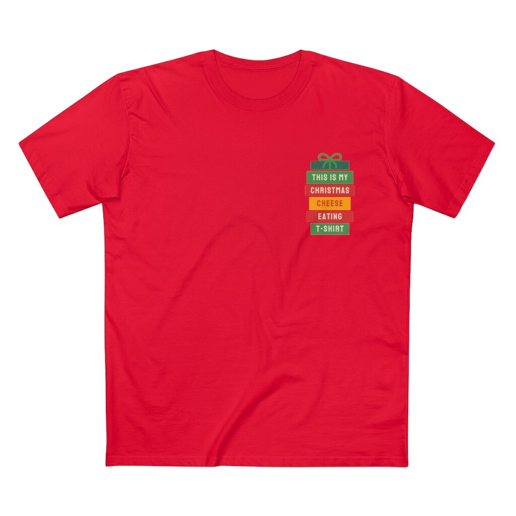 This Is My Christmas Cheese Eating T-Shirt Unisex - Red