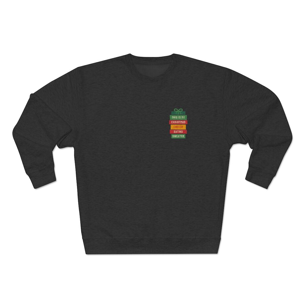 This is My Christmas Cheese Eating Sweater - Charcoal Heather