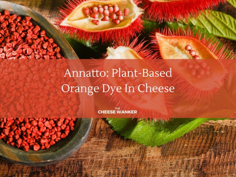 Annatto seeds and fruit: plant-based orange dye used in cheese