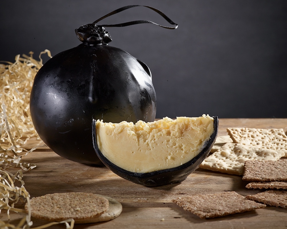 Bomb shaped English cheese, Lancashire Bomb