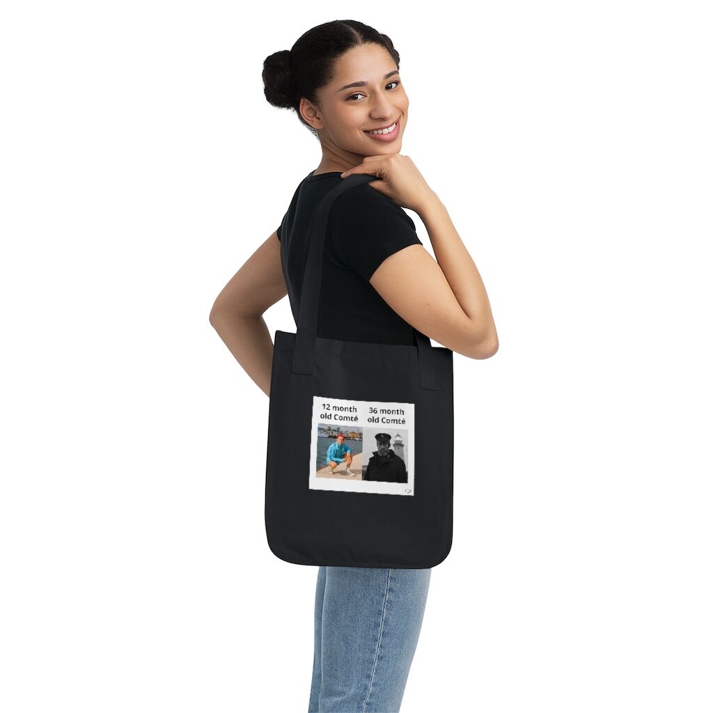 Fresh Willem Dafoe Comté Grocery Bag Female Model Shoulder - Black