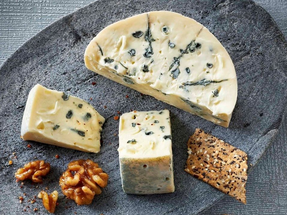 Commercial Creamy Blue cheese from Denmark