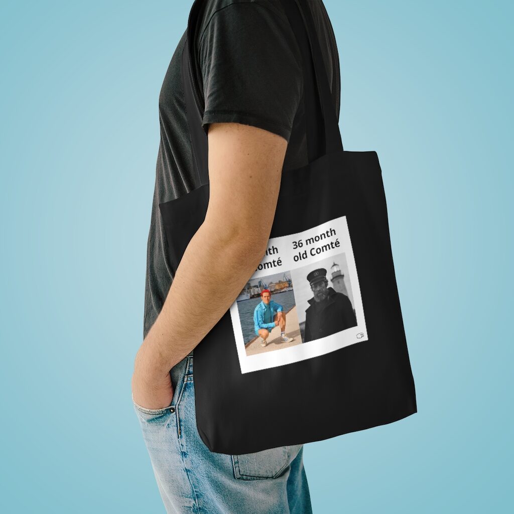 Fresh Willem Dafoe Comté Market Bag Lifestyle Male Model Shoulder - Black
