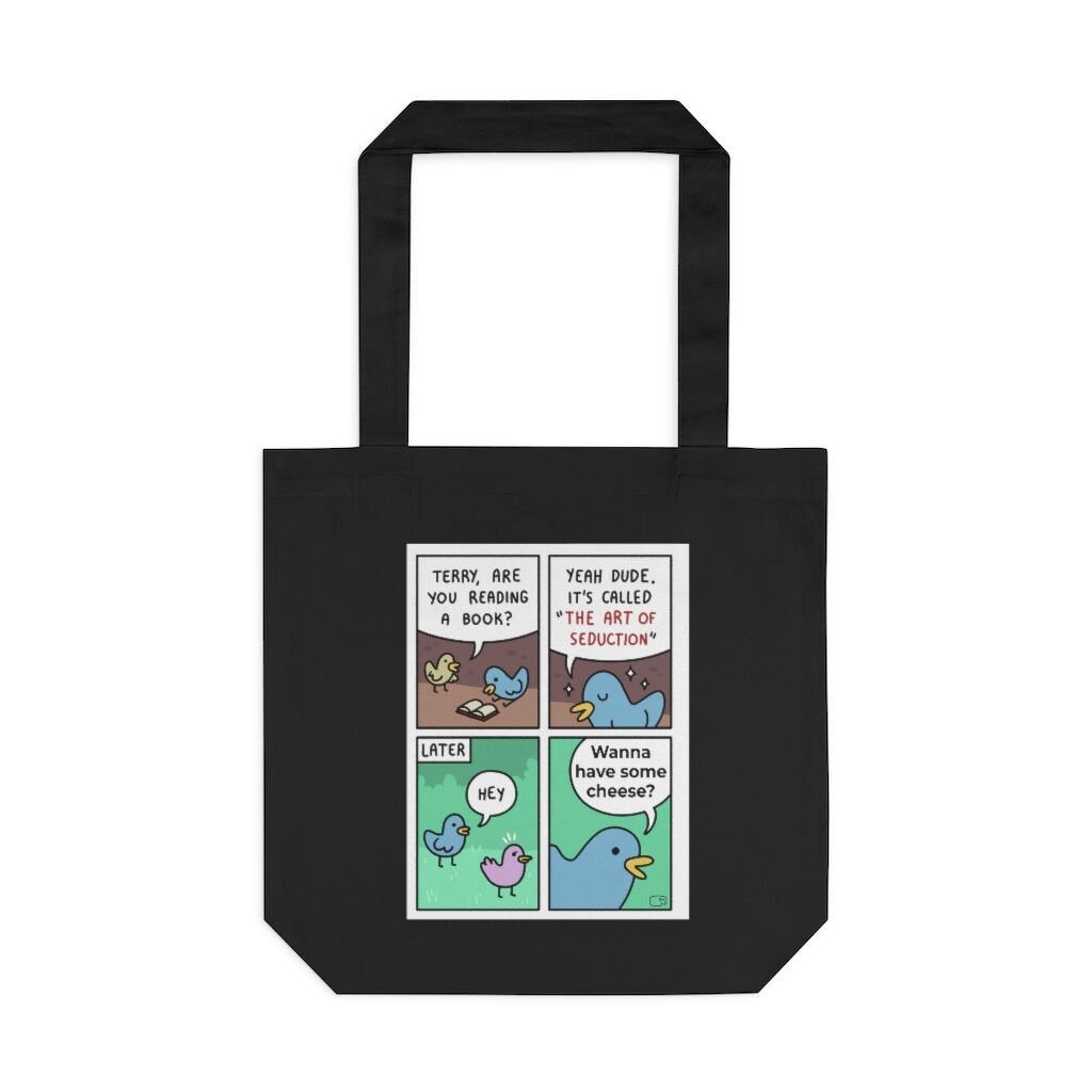 Wanna Have Some Cheese Market Bag - Black