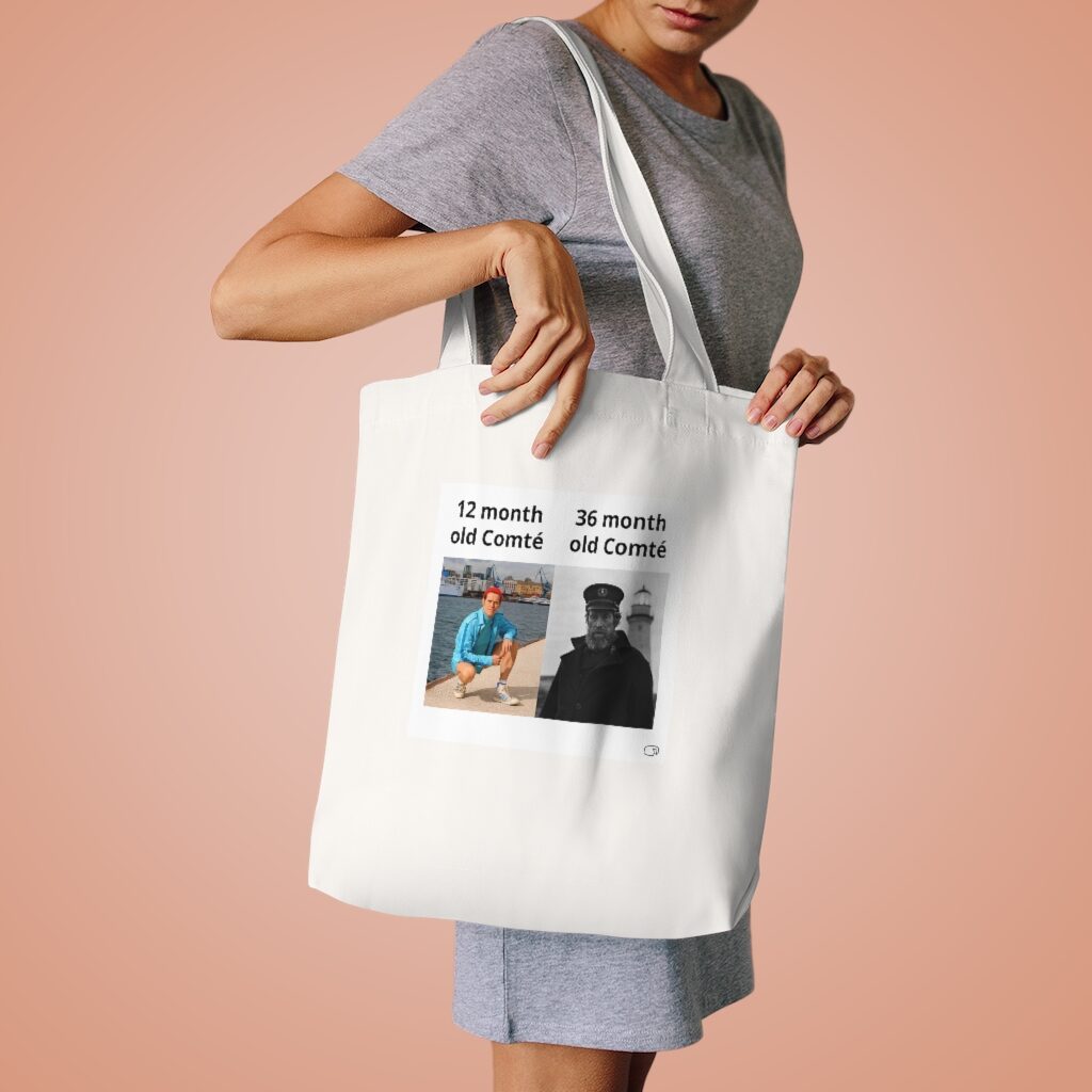Fresh Willem Dafoe Comté Market Bag Lifestyle Female Model Shoulder - White