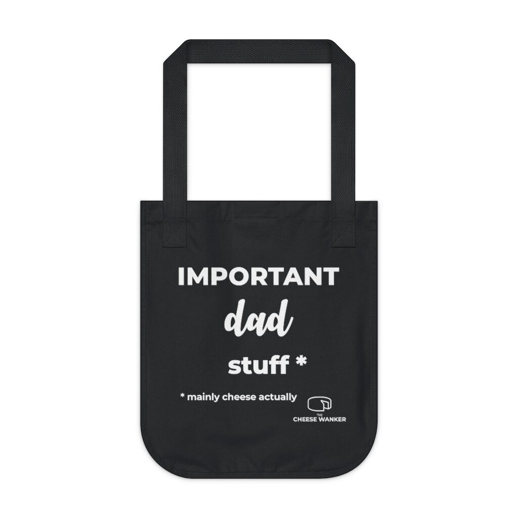 Important Dad Stuff Grocery Bag - Black