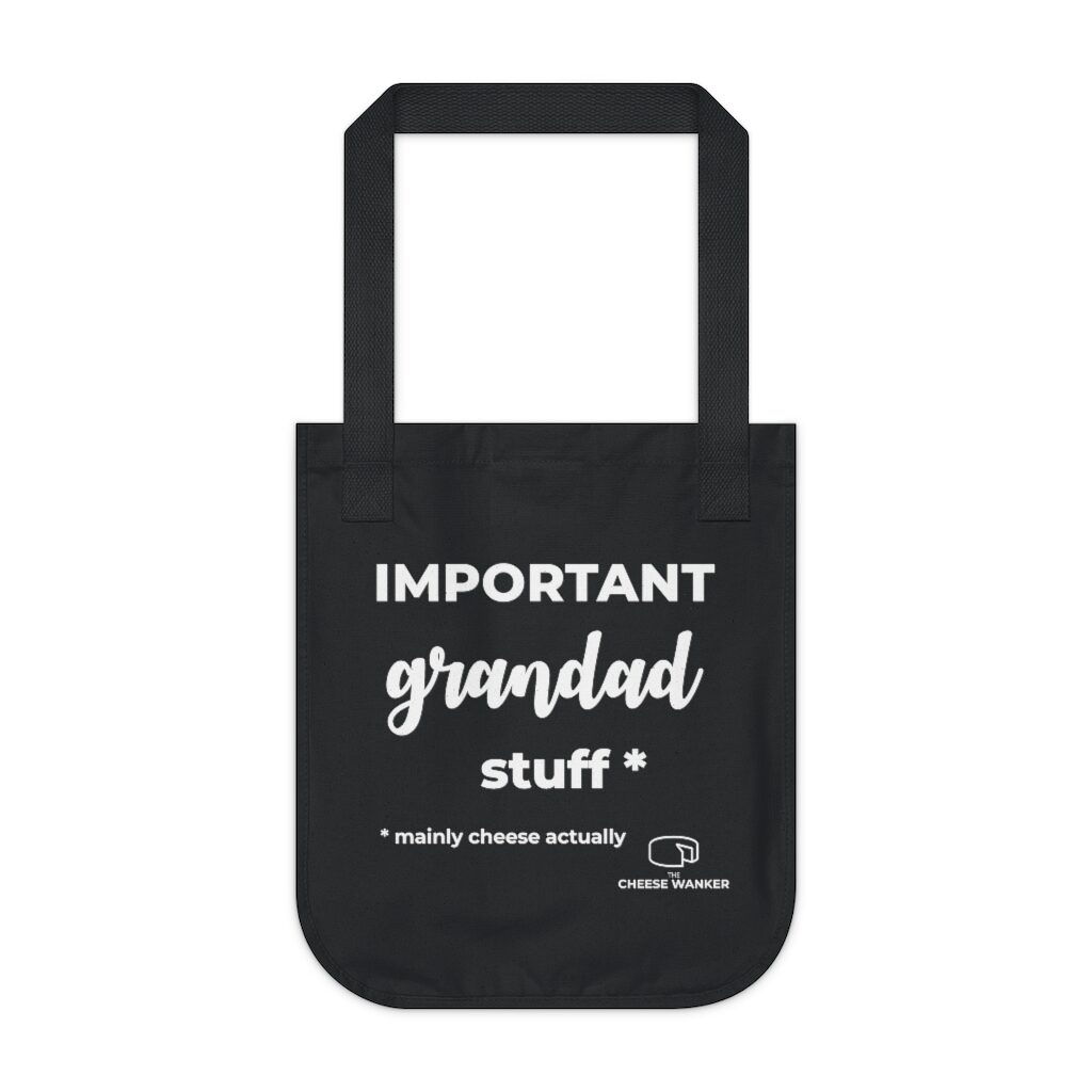 Important Grandad Stuff Grocery Bag - Black
