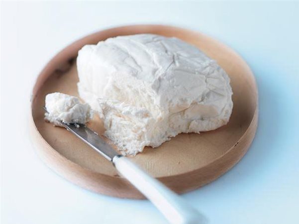 White fluffy Xynomizithra Kritis Greek PDO Cheese