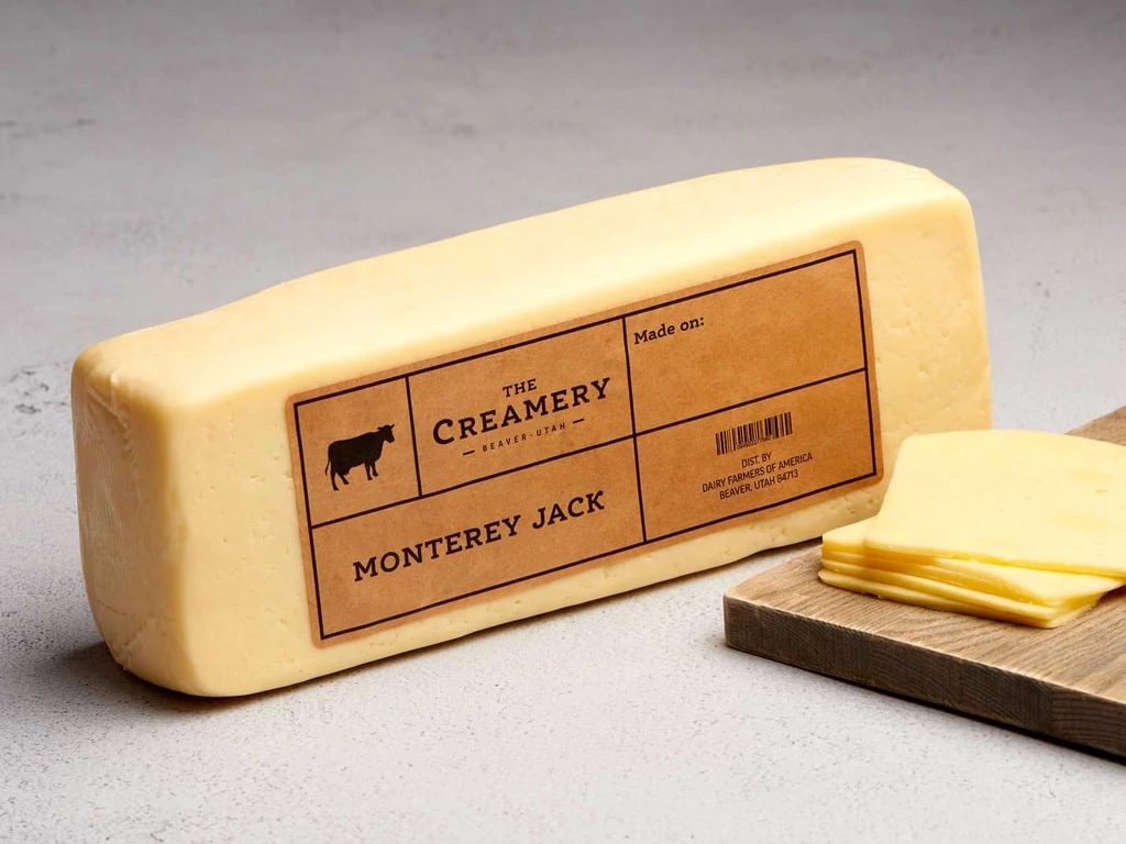 Young Monterey Jack cheese for Mac & Cheese