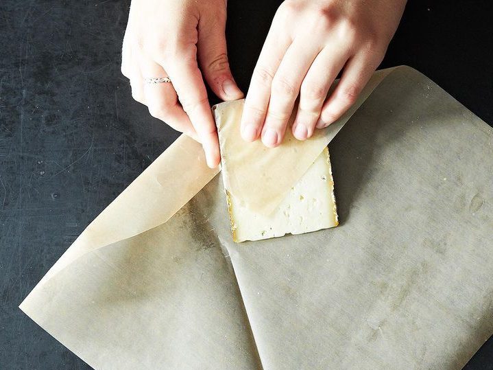 Wrapping Cheese in Paper