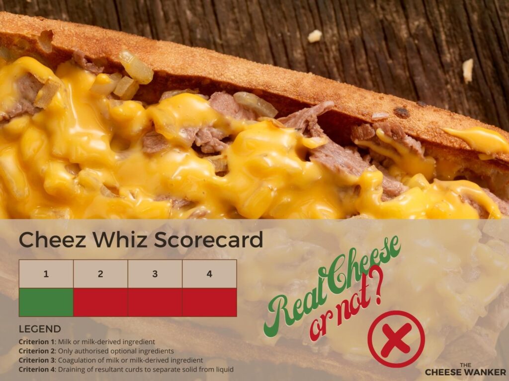 Cheez Whiz Scorecard