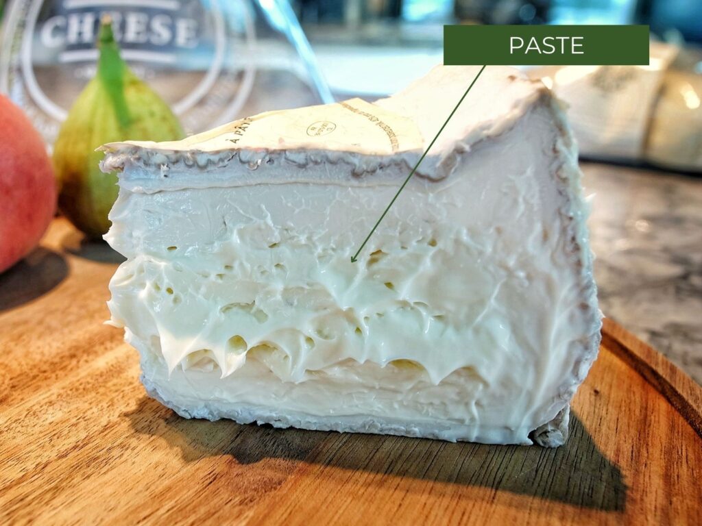 Paste on Delice de Bourgogne soft cheese