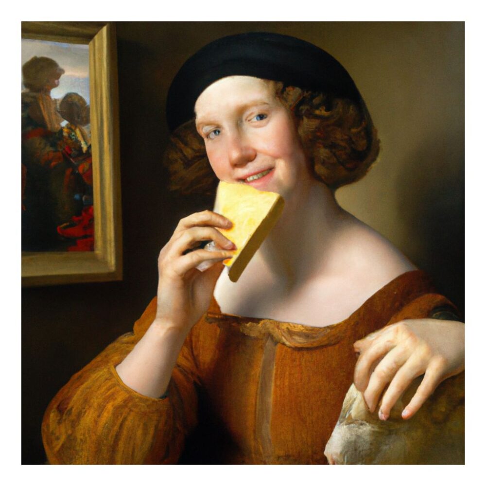 Raphael Young Woman with Cheese
