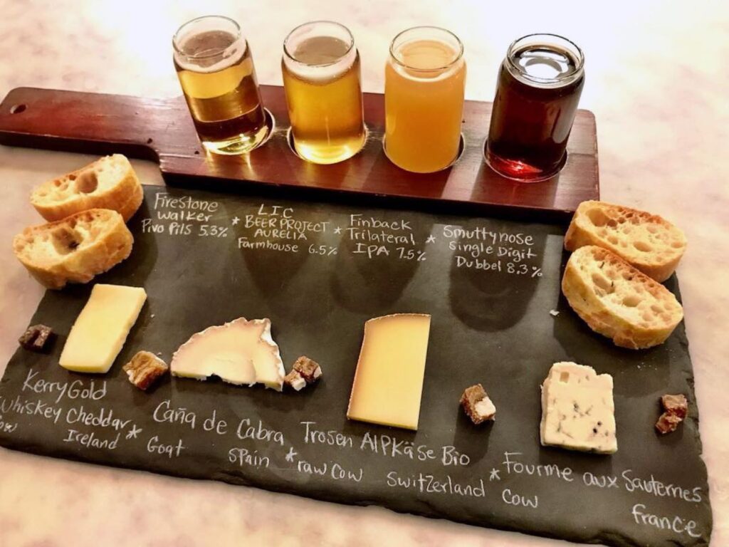 Astoria Bier & Cheese and beer pairing platter