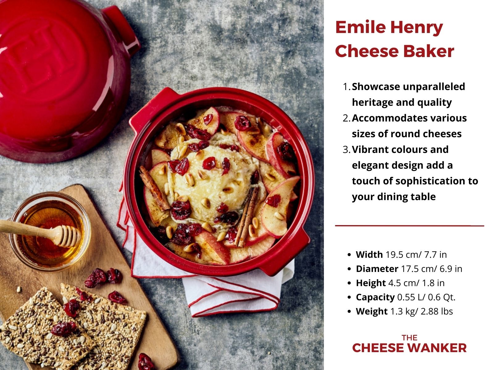 Emile Henry 0.6 Qt. Cheese Baker (1)