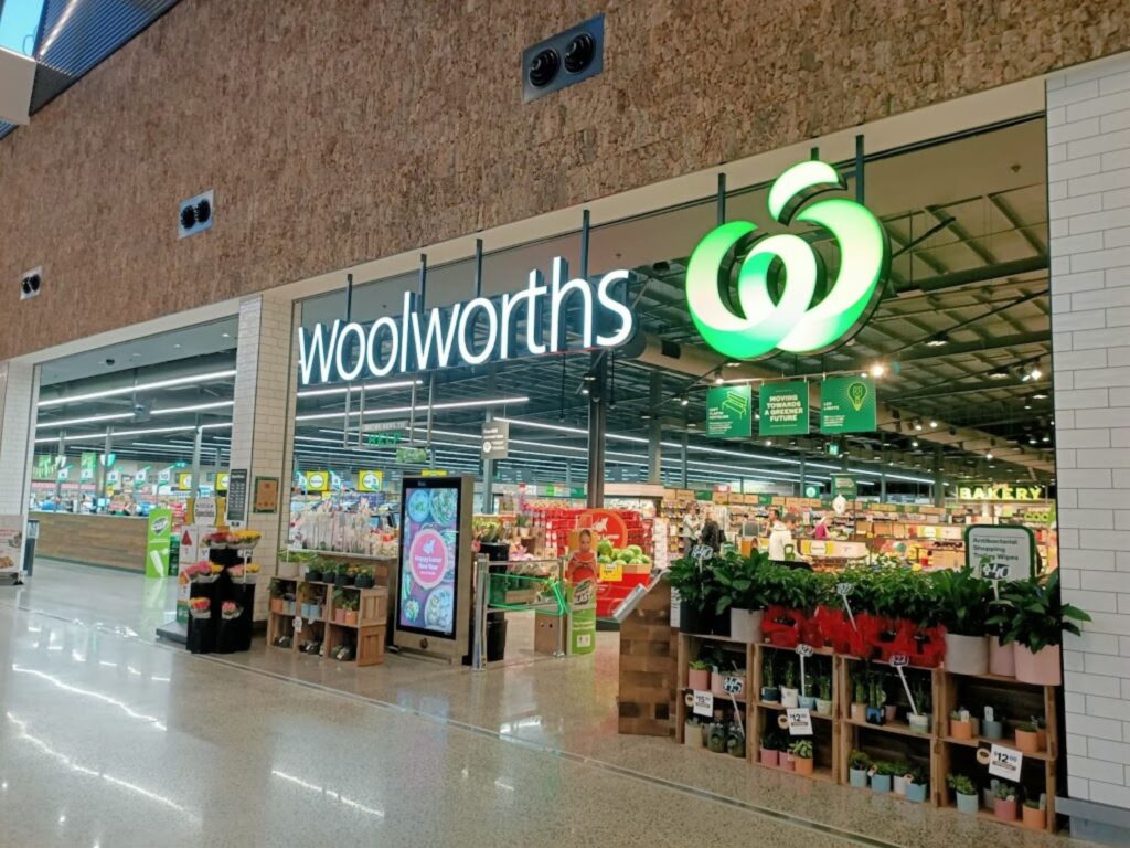 Front of Woolworths supermarket