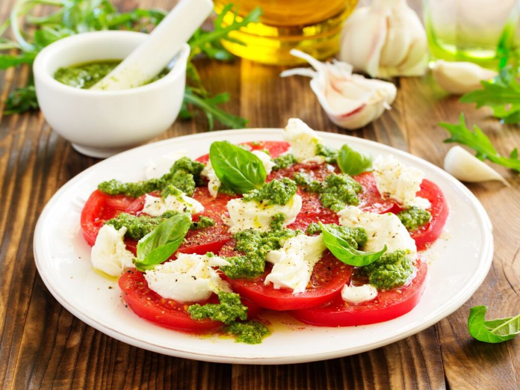 Mozzarella and Pesto Salad